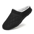 Herren Hauspantoffel voll mit Fell gefüttert wasserdicht rutschfest Winter Outdoor Slipper Hausschuhe Grau