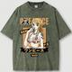 One Piece Affe D. Ruffy Nico Robin Roronoa Zoro Cosplay Kostüm T-Shirt-Ärmel Übergroßes Acid Washed T-Shirt Bedruckt Grafik T-shirt Für Herren Damen Jungen Kinder Erwachsene Heißprägen Casual