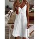 Damen Mini Kleid Lässiges Kleid Petite Kleid Sommerkleid Basic Sexy Lässig Urlaub Alltag Feiertag Regelmäßige Passform Herz LOVE Obst Ärmellos V-Ausschnitt Spaghettiträger Ananas Blumen