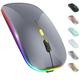 LED-Funkmaus Slim Silent Mouse 2,4 g tragbare mobile optische Office-Maus mit USB- und Typ-C-Empfänger 3 einstellbare dpi-Stufen für Laptop PC Notebook Macbook