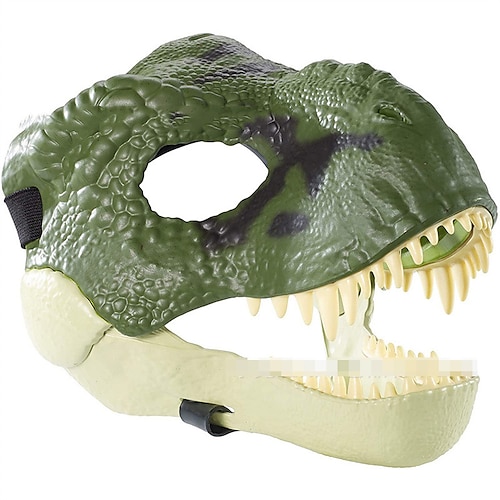 Beliebte Dinosauriermaske Halloween Party Lustige Requisiten mit offenen Mund Tyrannosaurus Rex Tier Latexmaske Weihnachtsgeschenk Image