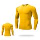 Herren Fitnessstudio-Shirt Kompressions-Shirt Fitness-Shirt Männer-Tops Zip Polo Rundhalsausschnitt Langarm Sport Natur Urlaub Ausgehen Casual Schnell Trocknend Schweißableitend Atmungsaktiv