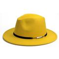 Hüte Wolle / Acryl Fedora-Hut Formal Hochzeit Cocktail Royal Astcot Klassisch Britisch Mit Kette Pure Farbe Kopfschmuck Kopfbedeckung