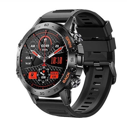 K52 Smart Watch Männer 1,39 Zoll IPS Bildschirm Bluetooth-Anruf anpassbares Zifferblatt Herzfrequenz Gesundheitsüberwachung Outdoor-Sport Smartwatch Image