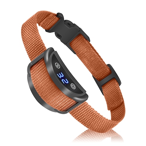Hundetraining Anti-Bellen Halsband Schockhalsband Anti-Bark-Gerät Kabellos Hund Multi-Funktional Hunde Katzen Haustiere Wasserdicht Anti Bark Automatisch Wiederaufladbar Sicherheit Nylon Elektronik