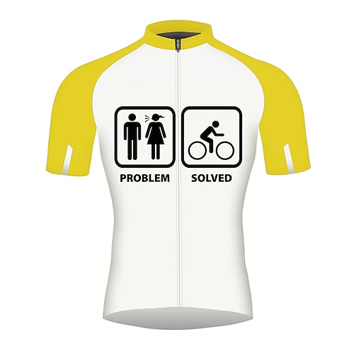 Herren Radtrikot Grafik Gemustert Buchstaben Zahlen Kurzarm Fahhrad Trikot Oberteil mit 3 Gesäßtaschen Mountainbike MTB Straßenradsport Schnelltrocknend Reflektierende Streifen Rückentasche Image