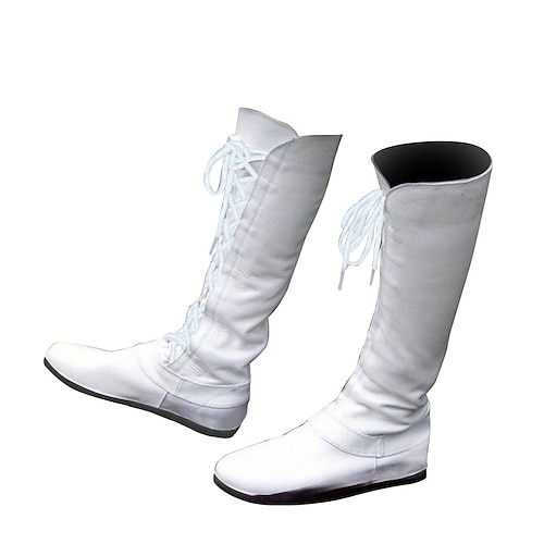 Vintage Mittelalterlich Renaissance Flache Jazzstiefel Pirat Wikinger Ranger Elfen Bogenschießen Kostüm Herren Damen Unisex Halloween Karneval Party Alltagstauglich LARP Erwachsene Schuhe Ganzjahres Image