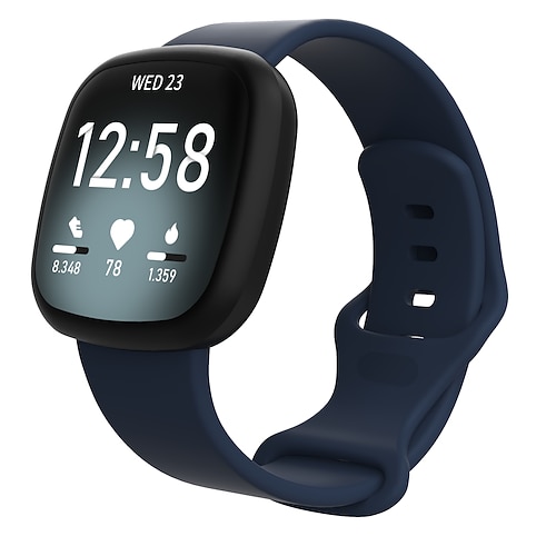 Uhrenarmband für Fitbit Versa 3 Sense Silikon Ersatz Gurt Atmungsaktiv Sportarmband Armband Image