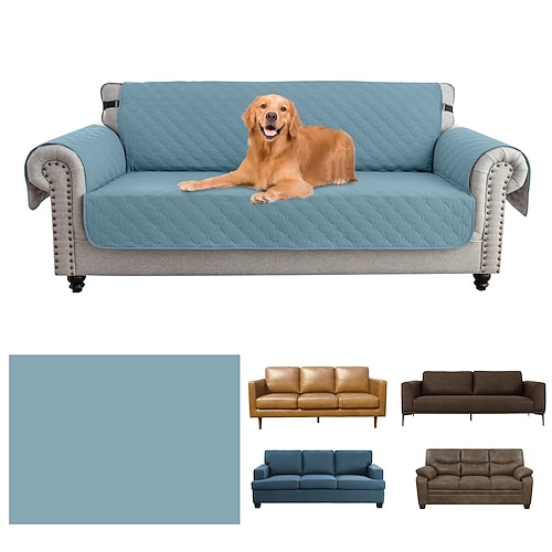 100 % wasserdichte Sofabezüge für Hunde und Haustiere, Couchbezug, Sofabezug, Liegestuhlbezug, burgunderroter Couchschutz, rutschfester Sofabezug für 1/2/3/4 Kissen, Couch, Liegestuhl, Möbelschutz Image