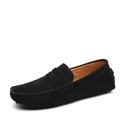 Blaue Wildleder-Loafer für Herren – stilvolle Slip-On-Mokassins für die Freizeit und den Abend Image