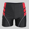 Herren Bademode Badehose Schwimmshorts Boxer-Badeshorts Sport Ausgehen Wochenende Atmungsaktiv Schnelltrocknend Laufen Bequem Patchwork Farbblock Knielänge Gymnastik Sportkleidung Gelb Rote