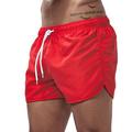 Herren Boardshorts Badeshorts Badehose Schwimmshorts Bademode Tasche Kordelzug Gerade geschnitten Glatt Schnelltrocknend Outdoor Täglich Festtage Sport Brautkleider schlicht Schwarz Weiß