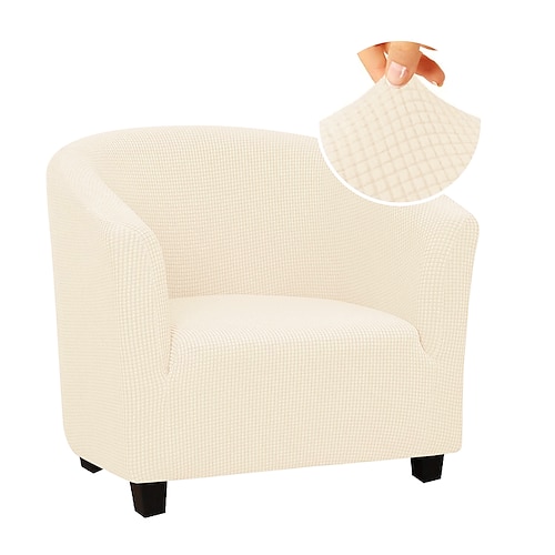 Schonbezug für Clubsessel, Schonbezug für Barrel-Sessel, Stretch-Sesselbezug, Sofabezug, Couch-Möbelschutz für Wohnzimmer, Jacquard-Spandex-Couchbezüge Image