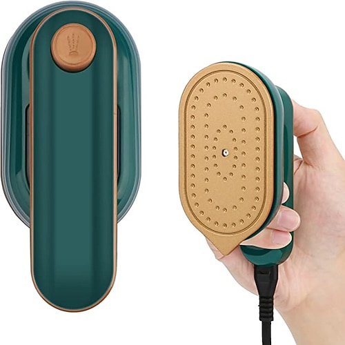 Mini-Bügeleisen, tragbares Dampfbügeleisen – Antihaft-Keramik-Bügelsohle, schnelle Erwärmung, 360-Grad-Bügelmaschine für Zuhause, Geschäftsreisen, Nähen, Quilten, Wärmeübertragung, Handwerk Image