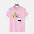 Banane Wein Schwarz Weiß Hemd T Shirt Herren Grafik Baumwollmischung Hemd Brautkleider schlicht Neuheit Hemd Kurzarm Bequemes T-Shirt Urlaub Sommer Modedesigner-Kleidung S M L XL XXL XXXL