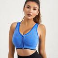 Damen Hohe Unterstützung Sport Bustier bh Sport-BH Bustier Nahtlos Ringer-Rücken-Kleid BH-Oberteil Gefüttert Yoga Fitness Fitnesstraining Atmungsaktiv Stoßfest Schweißableitend Schwarz Weiß Rosa