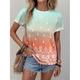 Damen T Shirt Paisley-Muster Täglich Wochenende Bedruckt Rosa Kurzarm Vintage Rundhalsausschnitt Sommer