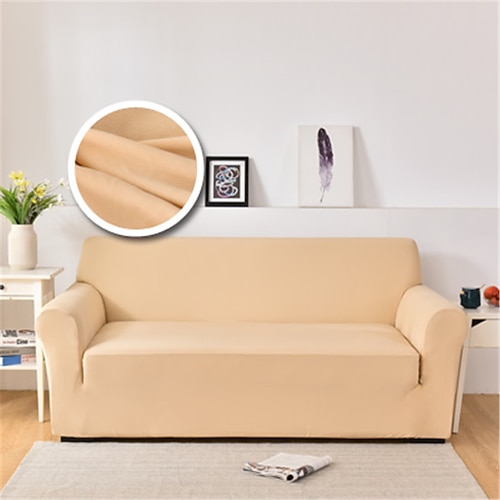 Staubdichte, allmächtige Schonbezüge, Stretch-Sofabezug in Burgunderrot, superweicher Sofabezug aus Stoff mit einem kostenlosen Booster-Bezug (Sessel/Zweisitzer/3-Sitzer/4-Sitzer) Image