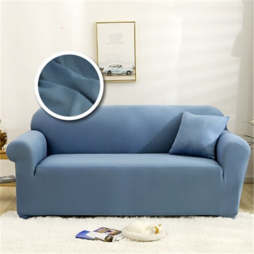 Staubdichte, allmächtige Schonbezüge, Stretch-Sofabezug in Burgunderrot, superweicher Sofabezug aus Stoff mit einem kostenlosen Booster-Bezug (Sessel/Zweisitzer/3-Sitzer/4-Sitzer) Image