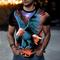 Herren Tiermotiv Adler T Shirt Kurzarm T-Shirt 3D-Druck Rundhalsausschnitt Hemd Sport Mode Sportbekleidung Outdoor Urlaub Straße Gelb Blau Staubiges Blau Sommer Frühling Bekleidung S M L XL XXL XXXL