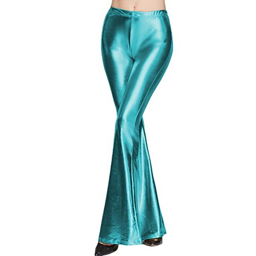 1980er Hip Pop Schlaghosen Abba-Kostüm Disco Einfarbig Kostüm Damen Karnevalskostüm Karneval Leistung Club Pride Parade Erwachsene Hose Ganzjahres Image