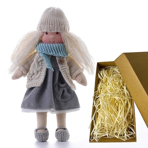 Waldorfdoll Baumwolle Waldorf Puppe Puppen Künstler handgemacht Festival Daumen Waldorf Weihnachtsgeschenk