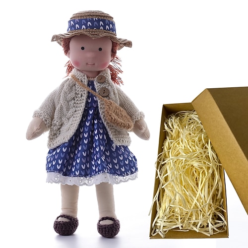 Waldorfdoll Baumwolle Waldorf Puppe Puppen Künstler handgemacht Festival Daumen Waldorf Weihnachtsgeschenk Image