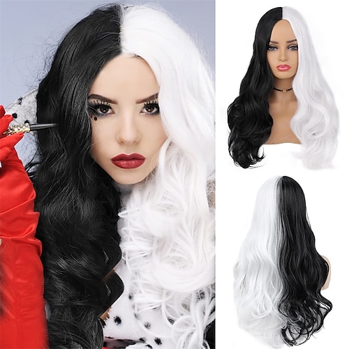 Cosplay Perücken Blond Schwarz Blau Lockig Synthetische Haare Lang Perücken Damen Perücken Für die Party Image