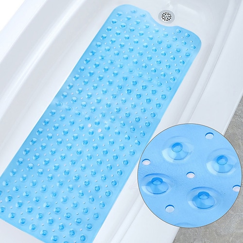 Badematte rutschfeste Badewannenmatte extra lang rutschfeste Badezimmerdusche antibakterielle Badewanne neu die Badezimmerbadewanne rutschfestes Badezimmer wasserdichtes Massagefußpolster Image