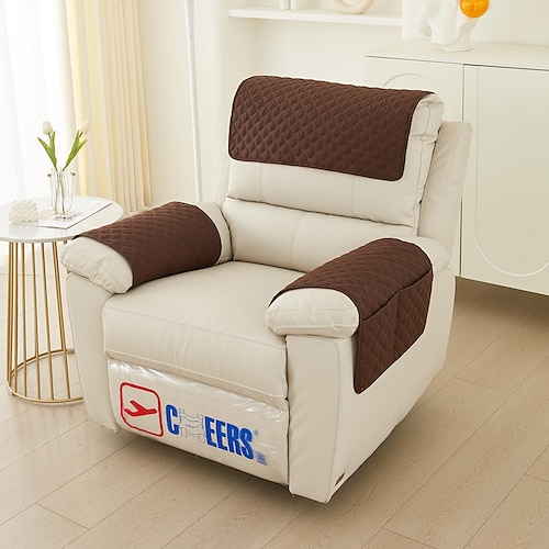 Sofa-Armlehnenbezug Couch-Armlehnenmatte Rückenlehnenbezug weicher Schutz für Stühle Couch Sofasessel Schonbezüge Liegesofa Image