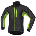 Herren Fahrradjacke Radjacke Winter warm halten Wasserdicht Windundurchlässig Radfahren Fahhrad Jacke Windbreaker Windjacke MTB Mountain Rennrad Radfahren in der Stadt Schwarz Rrot Schwarz grün