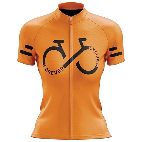 Damen Radtrikot Grafik Lustig Kurzarm Fahhrad Trikot Oberteil mit 3 Gesäßtaschen Mountainbike MTB Straßenradsport Schnelltrocknend Reflektierende Streifen Rückentasche Feuchtigkeitsableitend Sport Image