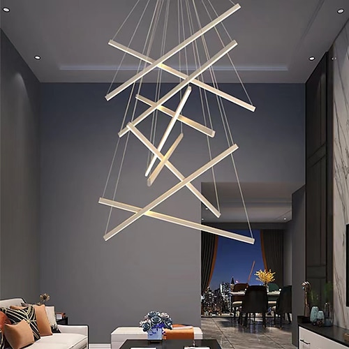 LED Pendelleuchte 3/5/7/9 Köpfe Cluster Design Sputnik Design Kronleuchter für Esszimmer Schlafzimmer Pendelleuchten 110-240V nur dimmbar mit Fernbedienung Image