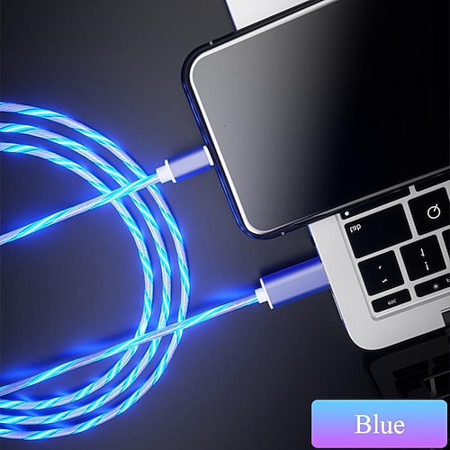 USB-C-Kabel Lightning-Kabel 3,3 Fuß 6,6 Fuß USB-A auf USB-C USB-A auf Lightning USB-A auf Micro-B 2.4 A Schnellladen Weiche Oberfläche Für MacBook iPad Samsung Handy-Zubehör Image