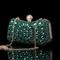 Mehrfarbige Abendclutch aus Kristall für Damen – luxuriöse Strass-Handtasche mit Perlenverschluss und Kettenriemen für Galas, Hochzeiten und formelle Anlässe