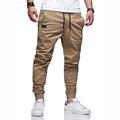 Herren Cargohose Cargohosen Cargohose Jogginghose Jogger Hose Hosen Freizeithose Kordelzug Elastische Taille Elastischer Ärmelbund Glatt Sports Outdoor Laufen Baumwolle Strassenmode Trainieren