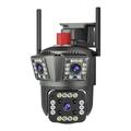 6 MP WLAN-IP-Kamera, 10-facher Zoom, wasserdichte PTZ-Kamera für den Außenbereich, Nachtsicht, AI-Track, 3-Objektiv, Ultra-HD-Überwachungskamera für die Sicherheit zu Hause