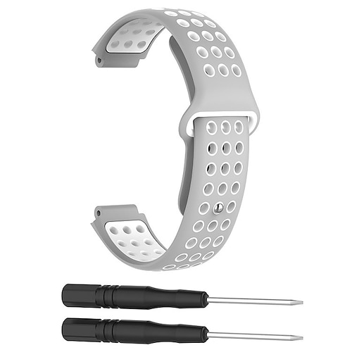 Uhrenarmband für Garmin Forerunner 220/230/235/620/630/735XT Approach S20 / S6 / S5 Weiches Silikon Ersatz Gurt mit Entfernungswerkzeug Verstellbar Sportarmband Armband Image