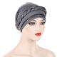 8 farben muslimische frauen innere kappen geflochtene bandanas hijab komfort mode turban hut bunte chemo hüte kopf tragen turbante