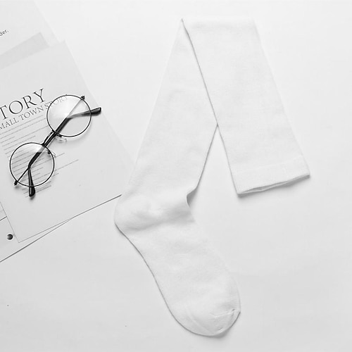 Lange Damensocken, koreanische Overknee-Socken, gestreifte Mid-Tube-Socken mit zwei Stegen, Studenten-Skateboard-Fußballsocken, Schulanfang, College-Studentin Image