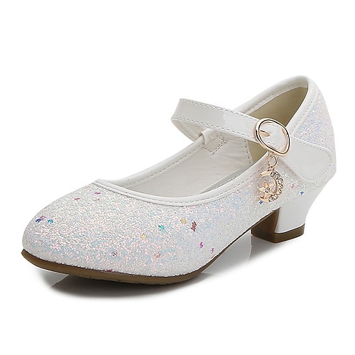 Mädchen Absätze Glitzer Prinzessin Schuhe PU Glitzer Kristall Pailletten Juwelen Kleinkind (9m-4ys) Kleine Kinder (4-7 Jahre) Große Kinder (ab 7 Jahren) Party Abend Paillette Purpur Rot Blau Herbst