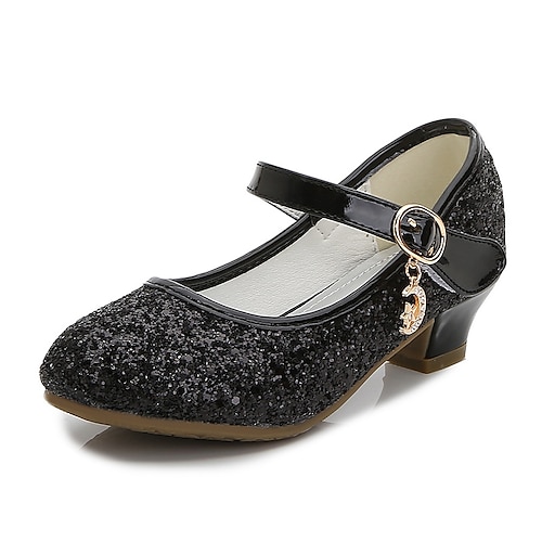 Mädchen Absätze Glitzer Prinzessin Schuhe PU Glitzer Kristall Pailletten Juwelen Kleinkind (9m-4ys) Kleine Kinder (4-7 Jahre) Große Kinder (ab 7 Jahren) Party Abend Paillette Purpur Rot Blau Herbst Image