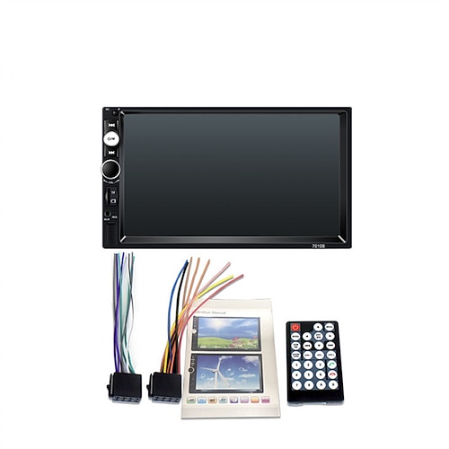 Neues Pro 2 DIN 7'' HD 1080p Touchscreen Autoradio Bluetooth Autoradio Radio Auto MP5 Player eingebauter FM Aux USB SD Funktion Unterstützung Mirror Link Rückfahrkamera (optional) Image