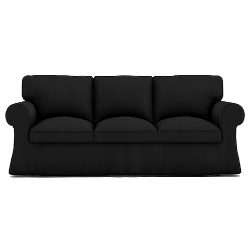 3-Sitzer Sofa-Bezug Baumwollsofa-Bezug mit 3 Kissenbezügen und 3 Rückenlehnenbezügen Ektorp Bezug waschbarer Möbel-Protektor Image