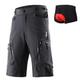 Arsuxeo Herren Kurze Radhose MTB Radlerhose Fahrradhose Fahrradshorts Fahhrad Kurze Hose Baggyhosen entspannte Passform MTB Mountain Rennrad Sport Atmungsaktiv Rasche Trocknung Wasserdichter