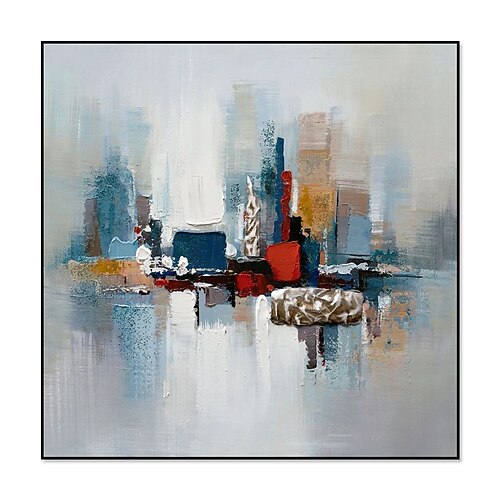 Handgefertigtes Ölgemälde auf Leinwand, Wandkunst, Dekoration, modern, abstrakt, für Heimdekoration, gerolltes, rahmenloses, ungedehntes Gemälde Image