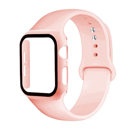 Uhrenarmband für Apple Watch Series 8 7 6 5 4 3 2 1 SE Silikon Ersatz Gurt Atmungsaktiv Sportarmband Armband Image