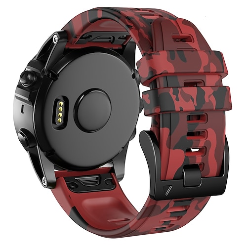 Uhrenarmband für Garmin MARQ Descent G1 Fenix 7 Sapphire Solar / 6 Pro / 5 Plus Forerunner 935 945 Fenix 7X / 6X / 5X / 3 Sapphire Fenix 6X Pro / 5X Plus / 3 HR Silikon Ersatz Gurt 22mm 26mm Image