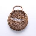 wandbehang blumenkorb dekoration gewebter korb strohkorb weidenblumentopf rattan korb pflanze rattan wandbehang blumenkorb großhandel