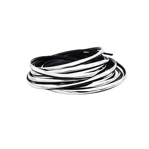 Starfire 5m Autotürkante Kratzschutzleiste Stoßstange Antikollisionsleiste DIY Silber PVC Zierleiste Autozubehör Image